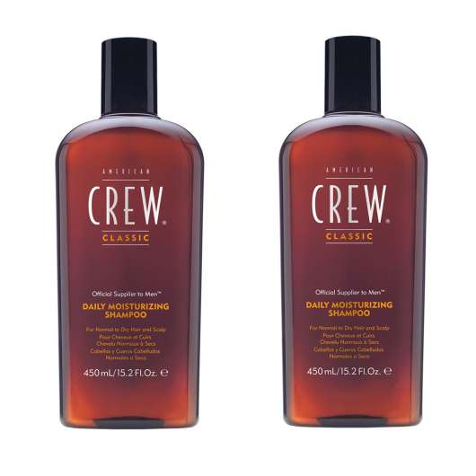 2-pack American Crew Daily Moisturizing Shampoo 450ml