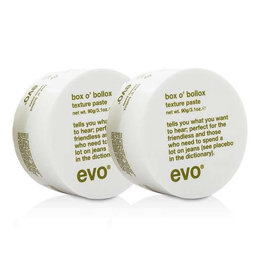 2-Pack Evo Hair Box Of Bollox Texture Paste 90g