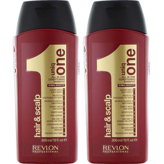 2-Pack Revlon Uniq One All In One Conditioning Shampoo 300ml