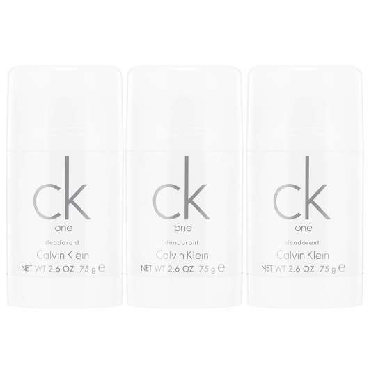 3-pack Calvin Klein CK One Deostick 75ml