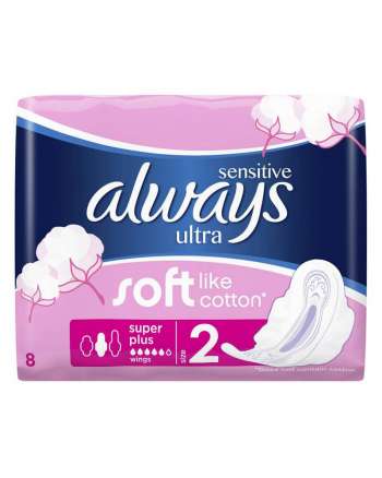 Always Ultra Soft Like Cotton Super Plus With Wings