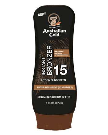 Australian Gold Instant Bronzer Lotion Sunscreen 15 237 ml