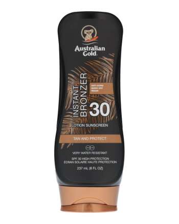 Australian Gold Instant Bronzer Lotion Sunscreen Tan And Protect SPF 30 237 ml