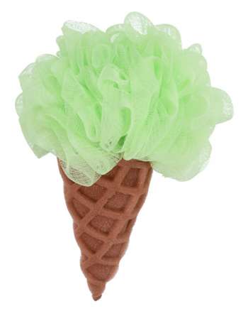 Baby Basic Bath Sponge Ice Cream Cone Green