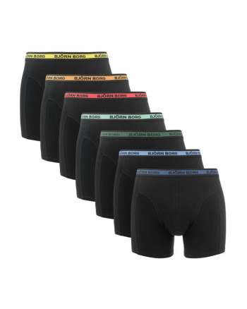 Björn-Borg Cotton Stretch Shorts 7-pack Black - Size XL