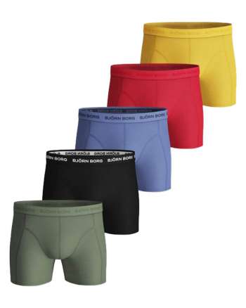 Björn Borg Essential 3-pack Cotton Stretch Shorts - Size XXL