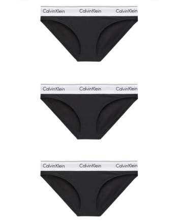 Calvin Klein Bikini Briefs 3-pack Black - M