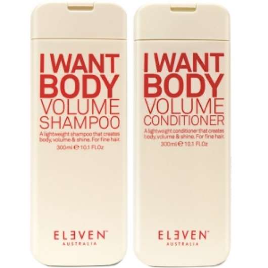 Eleven Australia I Want Body Volume Shampoo 300ml & Conditioner 30
