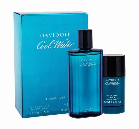 Giftset Davidoff Cool Water Edt 125ml + Deostick 75ml