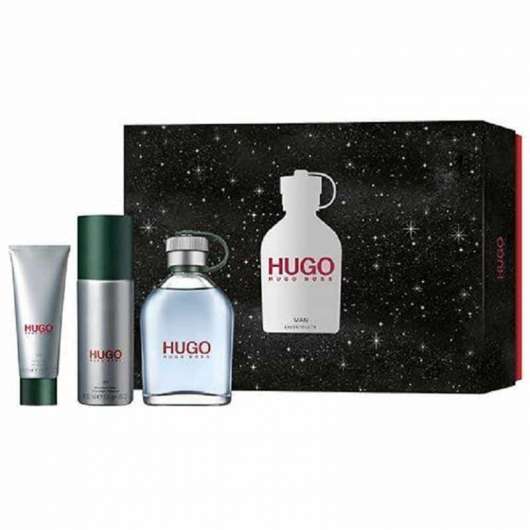 Giftset Hugo Boss Hugo Man Edt 125ml + Deospray 150ml + Shower Gel 50 ml