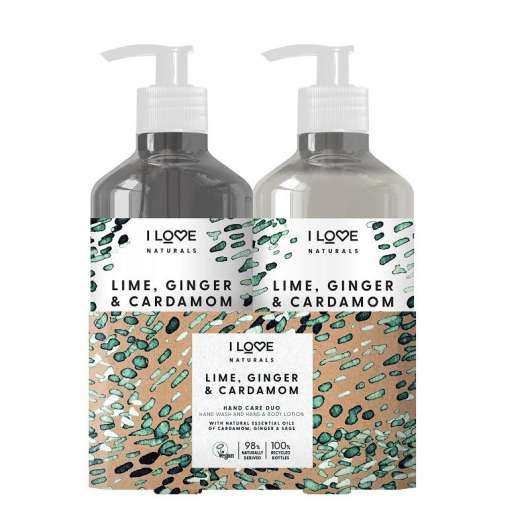 Giftset I Love Naturals Hand Care Duo Ginger & Cardamom