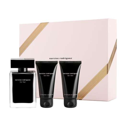 Giftset Narciso Rodriguez for Her Edt 50ml + Body Lotion 50ml + Shower Gel 50ml