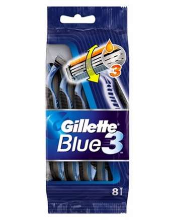 Gillette Blue 3 Disposable Razors 8pak