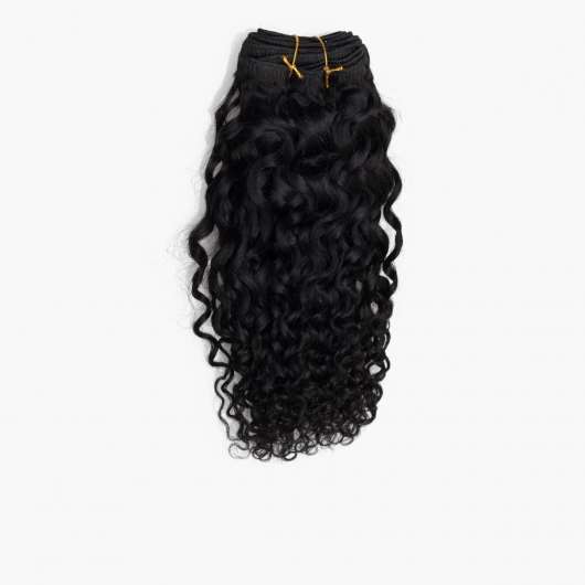 Hair Weft Curly Curls 1.0 Black 35 cm