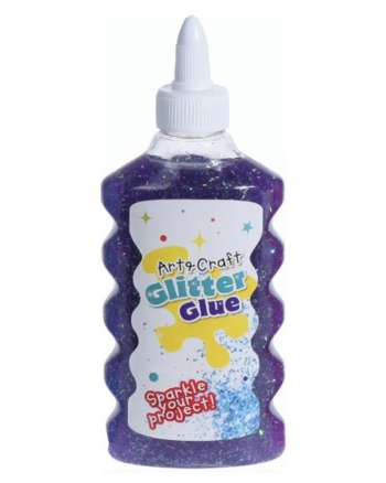 Krea Glitter Glue Purple 180 ml