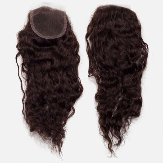 Lace Closure Curly Curls 2.3 Chocolate Brown 35 cm