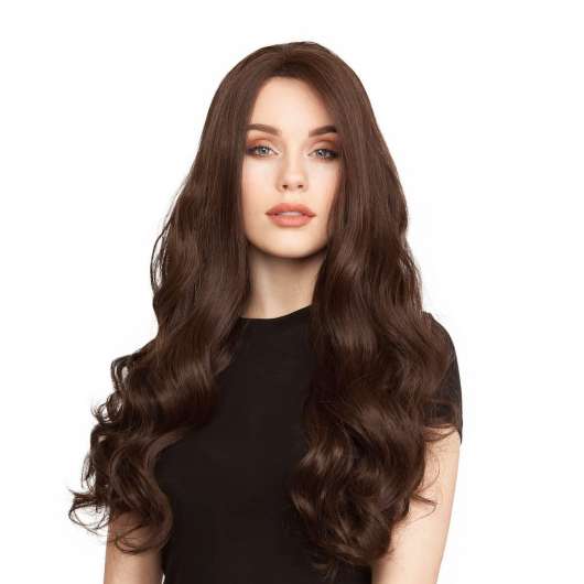 Lace Front Peruk Long Curly 2.2 Coffee Brown 60 cm