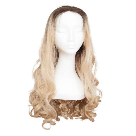 Lace Front Peruk Long Curly O2.3/9.0 Chocolate Brown/Scandinavian Blond 60 cm