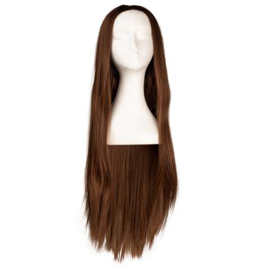 Lace Front Peruk - Straight long R2.3/5.0 Chocolate Brown Root 80 cm