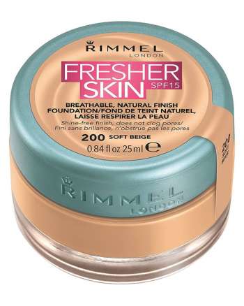 Rimmel Fresher Skin Foundation SPF 15 200 Soft Beige 25 ml